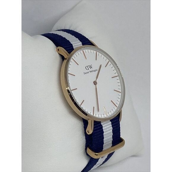 Daniel Wellington B36R16 Women\'s Blue/White Nylon Analog Dial Quartz Watch RQ607 main image 4